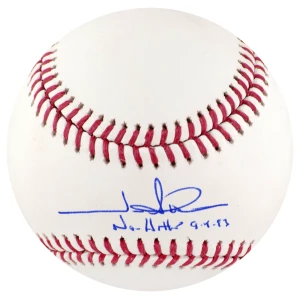 Jim Abbott Signed Rawlings Official MLB Baseball w/No Hitter 9-4-93