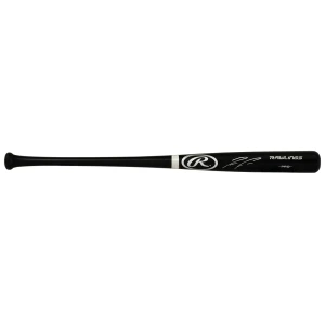 Ronald Acuna Jr Signed Rawlings Black Baseball Bat - (Beckett)