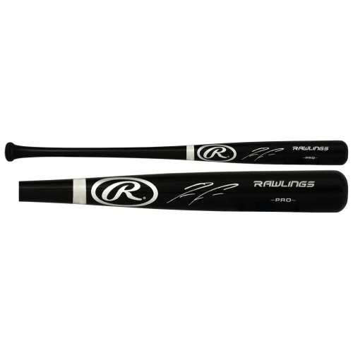 Ronald Acuna Jr Signed Rawlings Black Baseball Bat - (Beckett) - Image 2