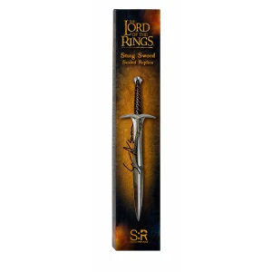 Sean Astin Signed Lord of the Rings 6-Inch  Sting Sword Scaled Prop Replica w/Sam - (JSA)
