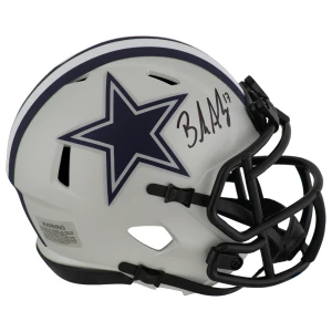 Brandon Aubrey Signed Dallas Cowboys RAVE Riddell Speed Mini Helmet