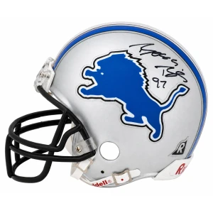 Boss Bailey Signed Detroit Lions Throwback Riddell (VSR4) Mini Helmet - (In Black)