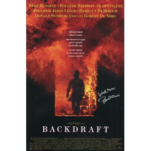 William Baldwin Signed Backdraft 11x17 Movie Poster