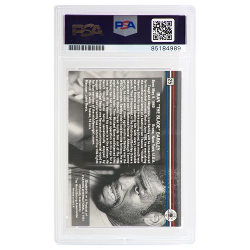 Iran Barkley Signed 1991 Ringlords Boxing Trading Card #25 - (PSA Encapsulated) - Image 2