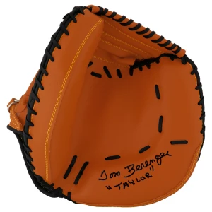 Tom Berenger Signed Brown Baseball Catchers Glove w/Taylor