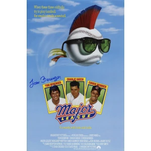 Tom Berenger Signed Major League 11x17 Movie Poster