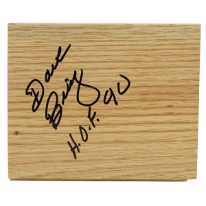 Dave Bing Signed 5x6 Floor Piece w/HOF'90