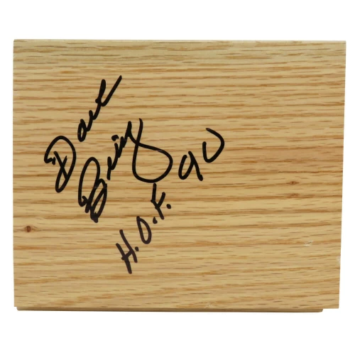 Dave Bing Signed 5x6 Floor Piece w/HOF'90