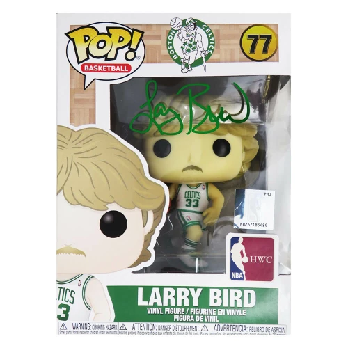 Larry Bird Signed Boston Celtics NBA Legends Funko Pop Doll #77