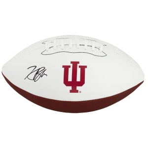 Kaelon Black Signed Indiana Hoosiers Logo Brands White Logo Football