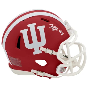 Kaelon Black Signed Indiana Hoosiers Riddell Speed Mini Helmet