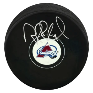Rob Blake Signed Colorado Avalanche Logo Hockey Puck