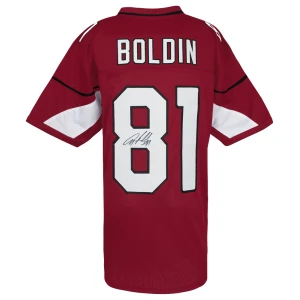 Anquan Boldin Signed Red Custom Football Jersey
