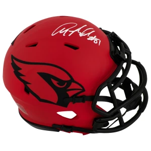 Anquan Boldin Signed Arizona Cardinals RAVE Riddell Speed Mini Helmet