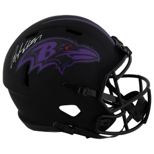 Anquan Boldin Signed Baltimore Ravens Eclipse Riddell Full Size Speed Replica Helmet