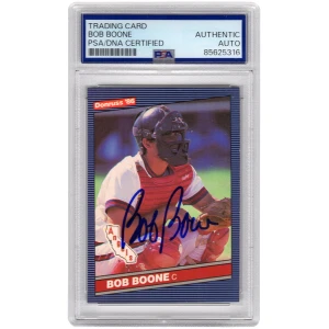 Bob Boone Signed Baseball Trading Card (Various) - (PSA Encapsulated)