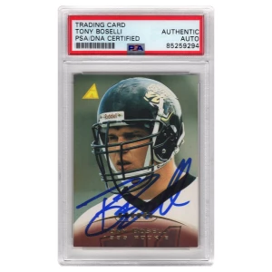 Tony Boselli Signed Jacksonville Jaguars 1995 Pinnacle Rookie Football Trading Card #233 - (PSA Encapsulated)