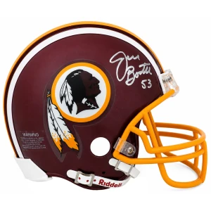 Jeff Bostic Signed Washington Throwback Riddell (VSR4) Mini Helmet