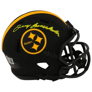 Terry Bradshaw Signed Pittsburgh Steelers Eclipse Riddell Speed Mini Helmet - (Beckett)