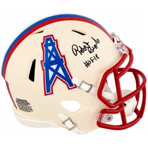 Robert Brazile Signed Tennessee Titans (Oilers Logo) RETRO Riddell Speed Mini Helmet w/HOF'18