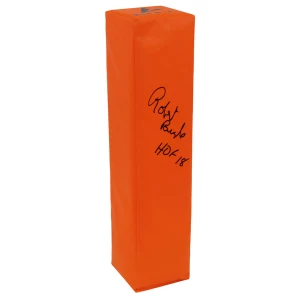 Robert Brazile Signed BSN Orange Football Endzone Pylon w/HOF'18