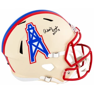 Robert Brazile Signed Tennessee Titans (Oilers Logo) RETRO Riddell Full Size Speed Replica Helmet w/HOF'18