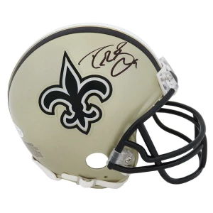 Drew Brees Signed Saints Riddell Mini Helmet