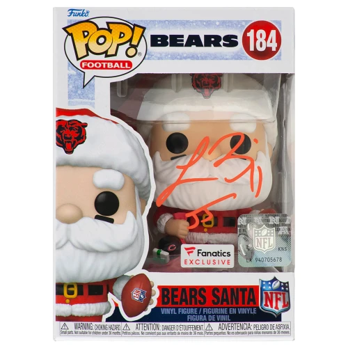 Lance Briggs Signed Chicago Bears SANTA Funko Pop Doll #184