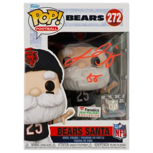 Lance Briggs Signed Chicago Bears SANTA Funko Pop Doll #272