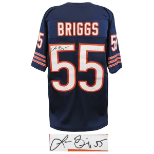 Lance Briggs Signed Navy Custom Football Jersey