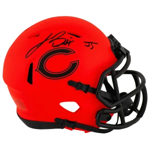 Lance Briggs Signed Chicago Bears RAVE Riddell Speed Mini Helmet