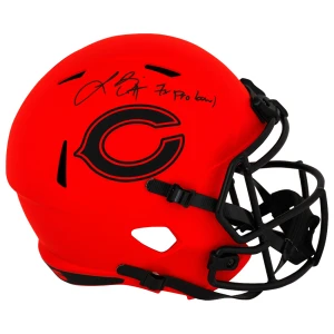 Lance Briggs Signed Chicago Bears RAVE Riddell Full Size Speed Replica Helmet w/7x Pro Bowl