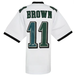 A.J. (AJ) Brown Signed White Custom Football Jersey - (Beckett)