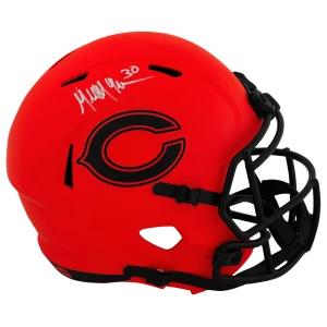 Mike Brown Signed Chicago Bears RAVE Riddell Full Size Speed Replica Helmet