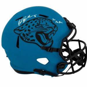 Mark Brunell Signed Jacksonville Jaguars RAVE Riddell Full Size Speed Replica Helmet w/3x Pro Bowl