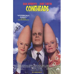 Michelle Burke Signed Coneheads 11x17 Movie Poster