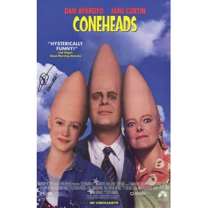 Michelle Burke Signed Coneheads 11x17 Movie Poster w/Connie