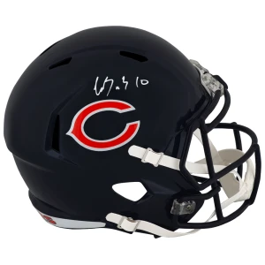 Luther Burden III Signed Chicago Bears Riddell Full Size Speed Replica Helmet