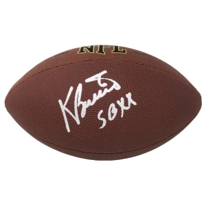 Kevin Butler Signed Wilson Super Grip Full Size NFL Football w/SB XX