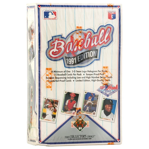 1991 Upper Deck Baseball High # Series Factory Sealed Wax Box - 36 Packs (Find the Hank)