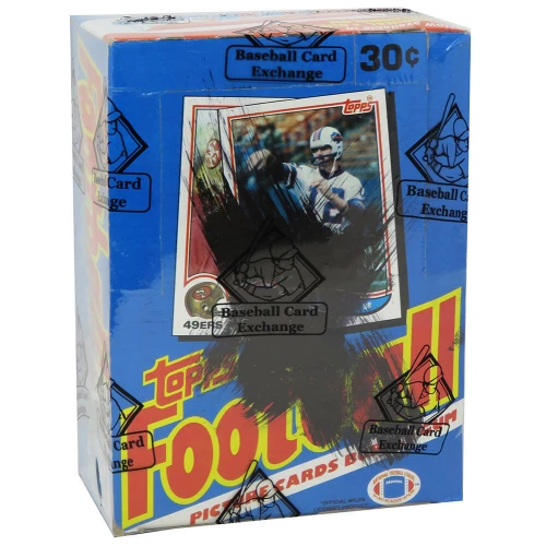 1982 Topps Football Unopened X-Out Wax Box BBCE Sealed Wrapped - 36 Packs