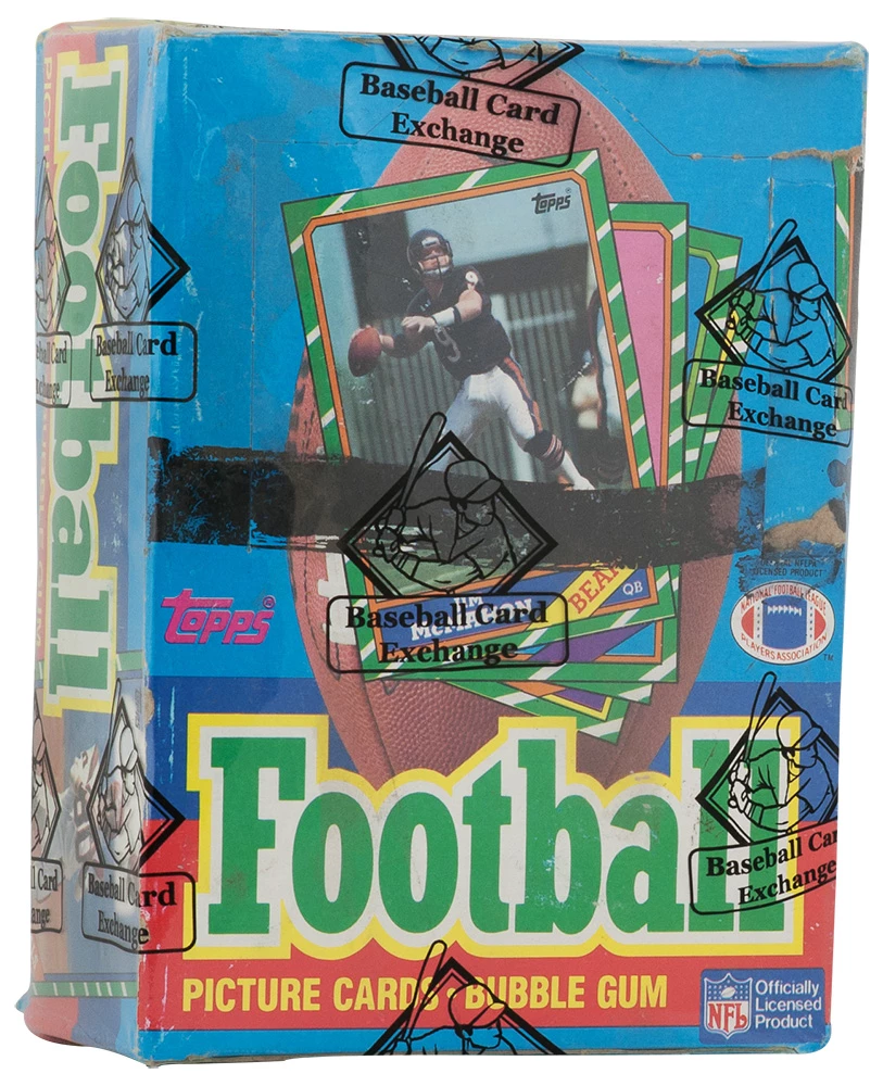 1986 Topps Football Unopened Wax (X-Out) Box BBCE Sealed Wrapped - 36 Packs (Jerry Rice, Steve Young RC??) (D)