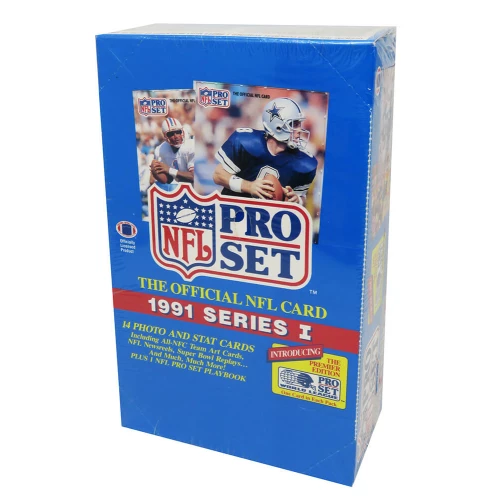 1991 Pro Set Football Series 1 Unopened Factory Sealed Wax Box - 36 Packs