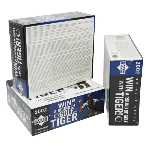 2002 Upper Deck Golf Green Grass Edition Factory Sealed Box 24 Packs - (Mickelson RC??) - Image 2