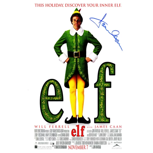 James Caan Signed 'Elf' 11x17 Movie Poster