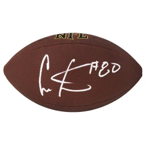 Cris Carter Signed Wilson Super Grip Full Size NFL Football