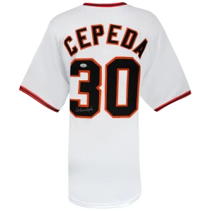 Orlando Cepeda Signed White Custom Baseball Jersey - (JSA)