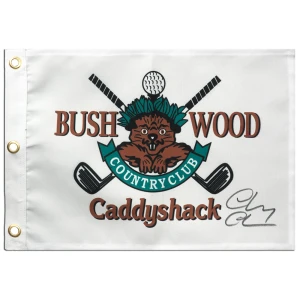 Chevy Chase Signed Caddyshack Bushwood 18x13 Golf Pin Flag