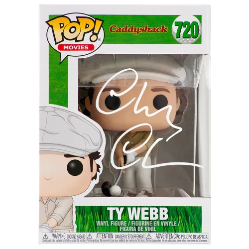 Chevy Chase Signed Caddyshack Ty Webb Funko Pop Doll #720