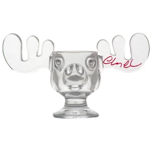 Chevy Chase Signed National Lampoon's Christmas Vacation Glass Moose Mug